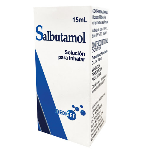 SALBUTAMOL 5MG/ML SOL PARA NEBULIZAR 15ML (MEDIGEN)